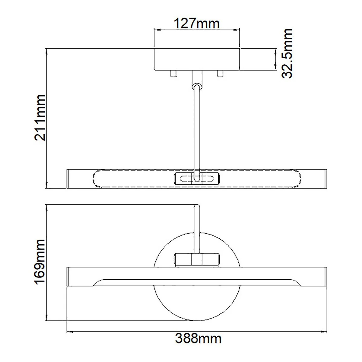 Alton 1-flammige kleine LED-Bilderleuchte - Weiß - Image 6
