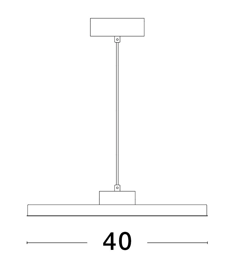 ANDRIA Pendelleuchte 30 Watt 400 mm 3000 Kelvin dimmbar - Image 7