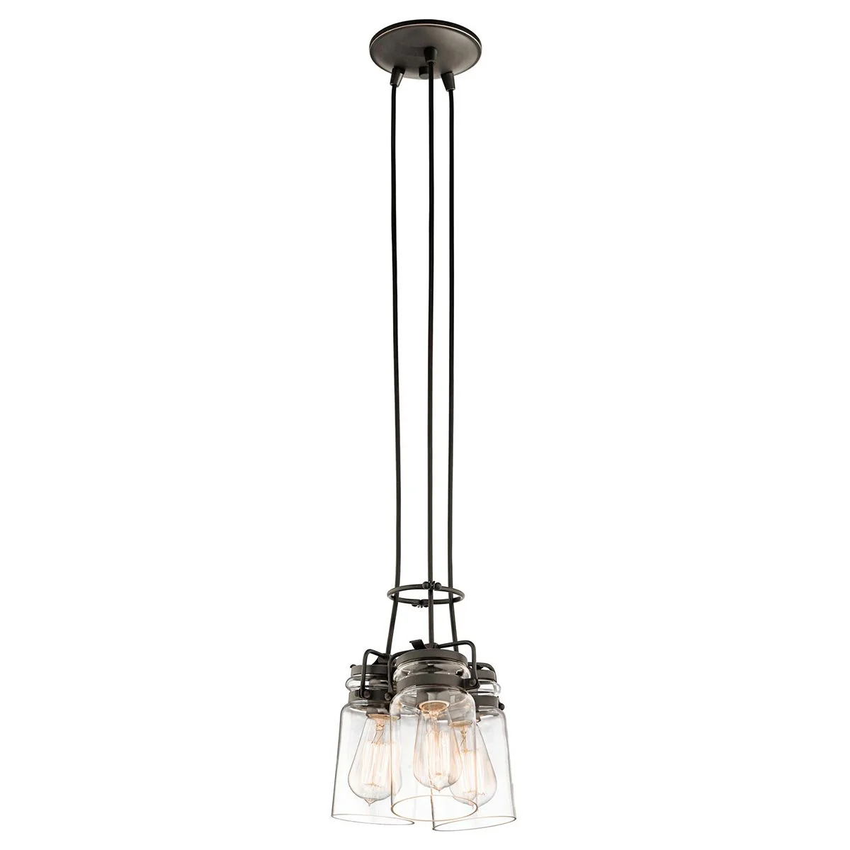 Brinley 3-flammige Pendelleuchte - Alte Bronze - Image 5