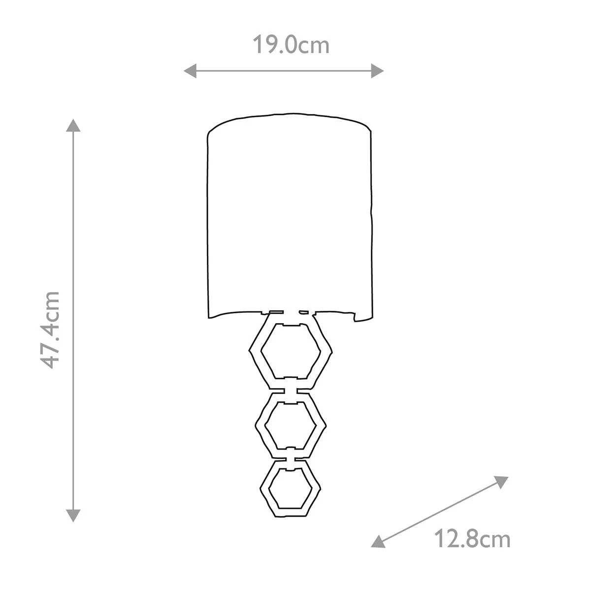 Clark Small Wandleuchte mit 1 Licht, poliertes Chrom, Lampenschirm aus elfenbeinfarbener Kunstseide - Image 5