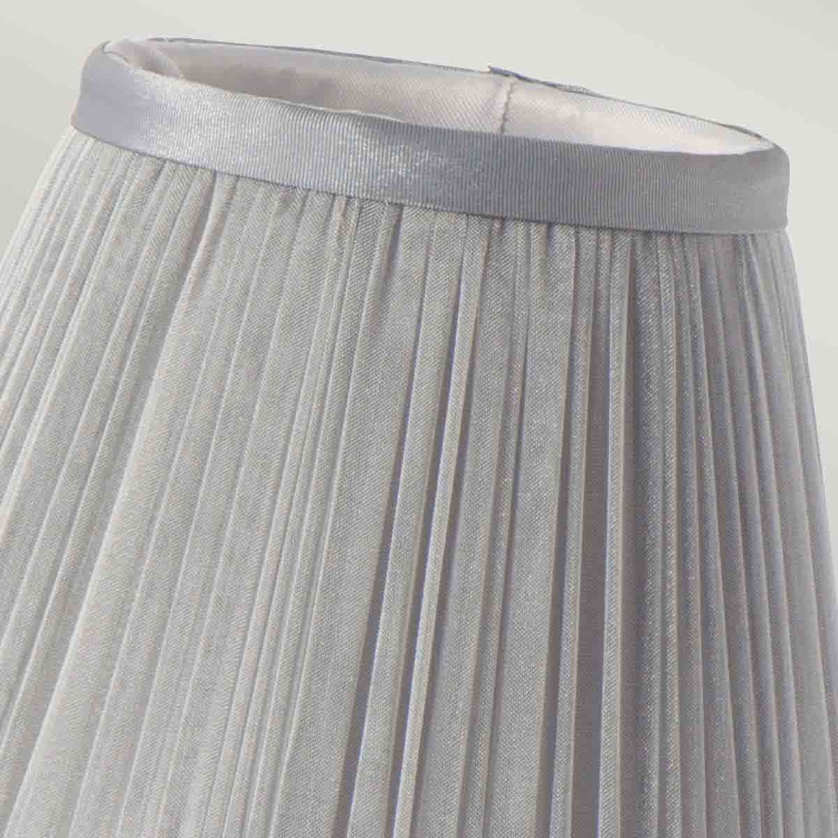 Clip Shades Plissee-Kerzenschirm aus grauem Chiffon - Image 2