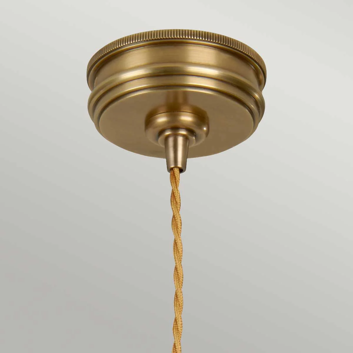 Douille 1-Licht-Pendelleuchte – gealtertes Messing - Image 3