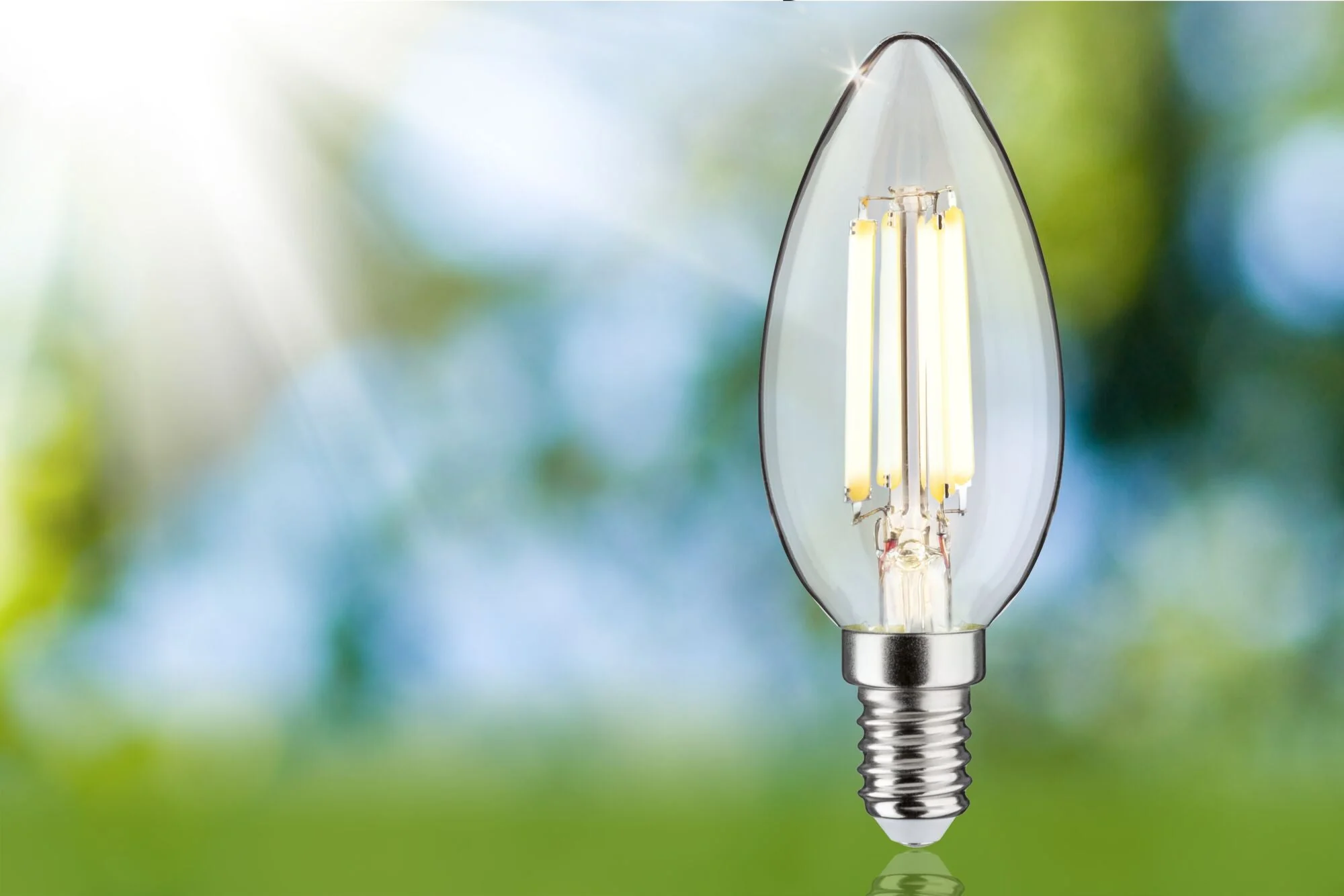Eco-Line LED Kerze 1er-Set 98mm 525lm 2,5W 3000K Klar - Image 3