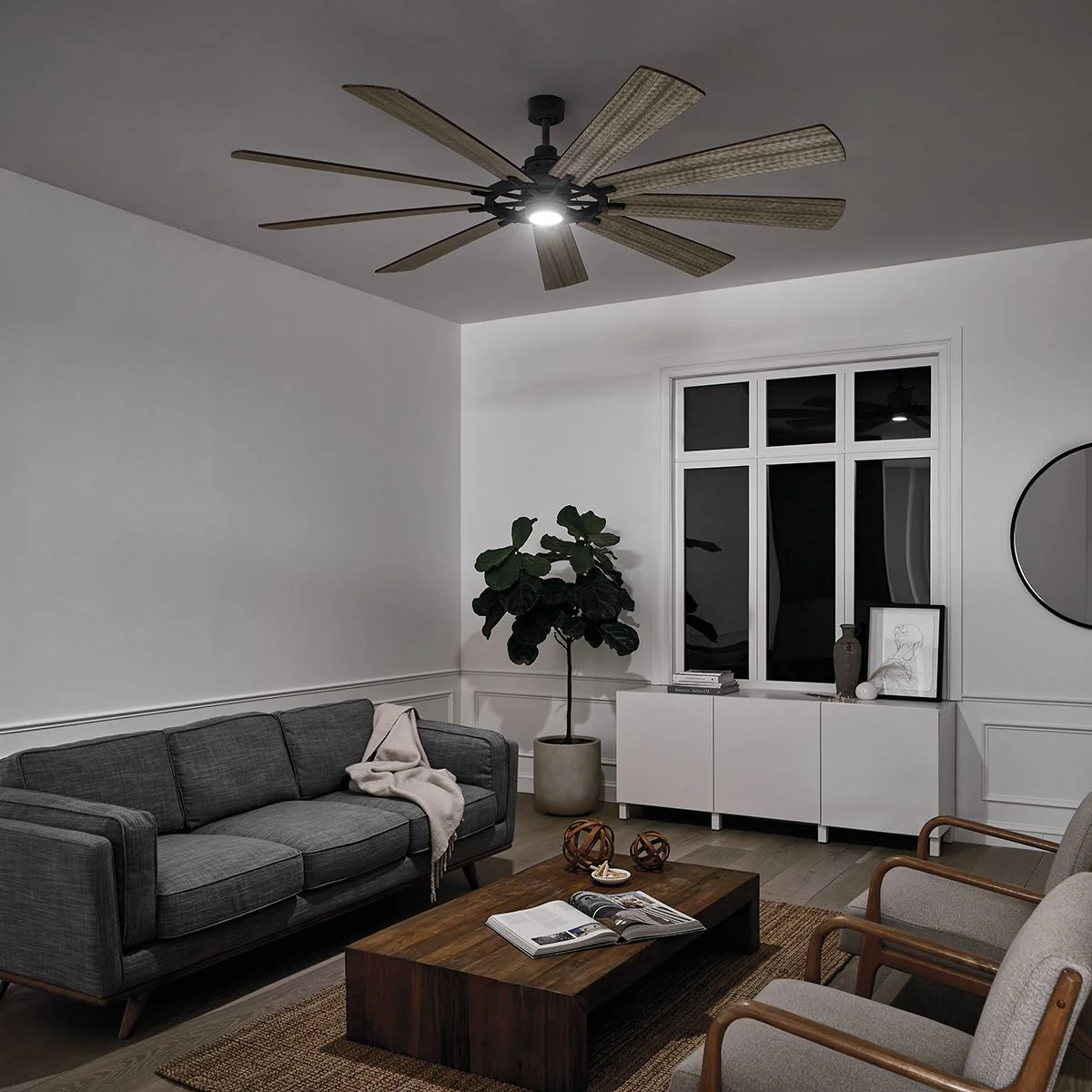 Gentry XL - 85 Zoll / 216 cm Ventilator - Verwittertes Zink - Image 4