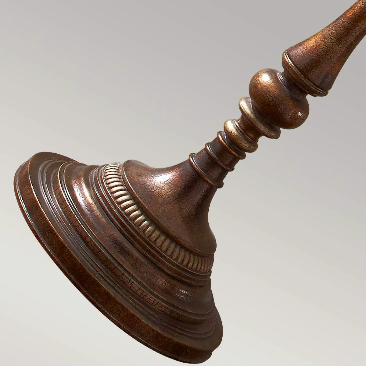 Gibson 1-flammige Stehlampe – Cambridge Crackle mit Desert-Schirm - Image 4