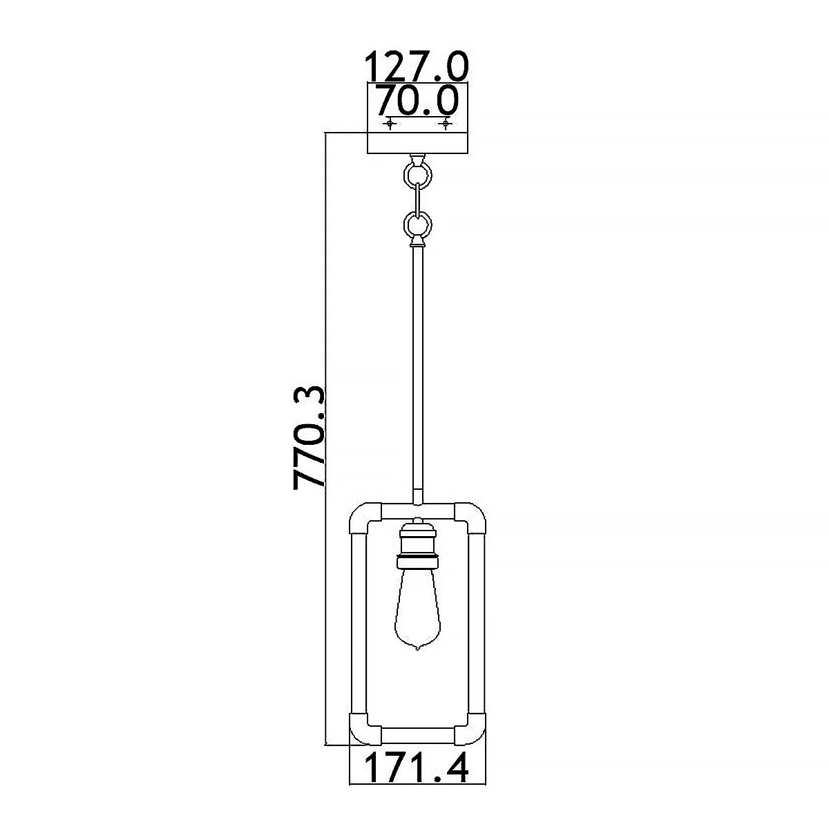 Imahn 1-flammige Mini-Pendelleuchte - Schwarz und Naturmessing - Image 5