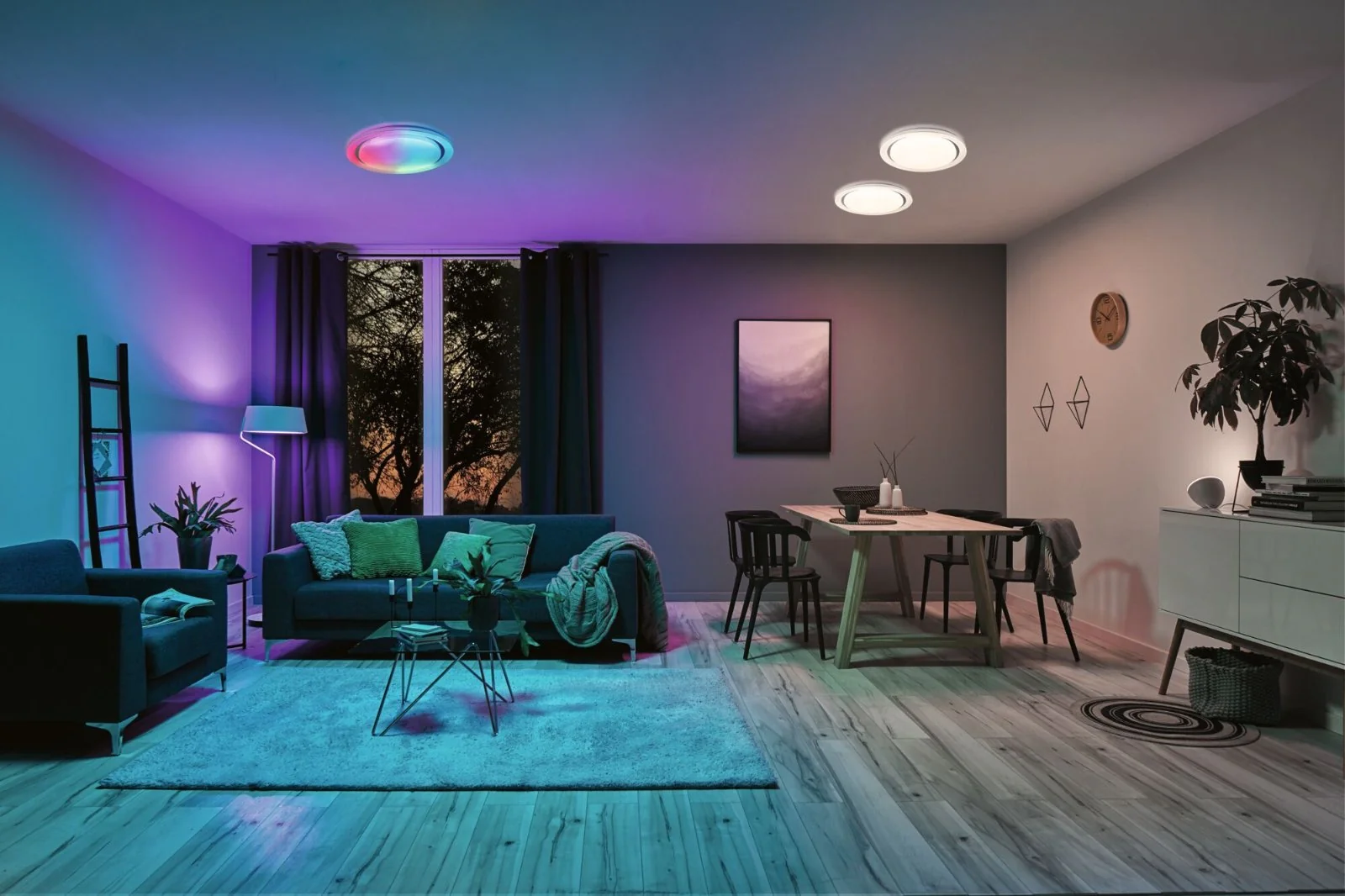LED Deckenleuchte Rainbow mit Regenbogeneffekt Deckenlampe - Image 3
