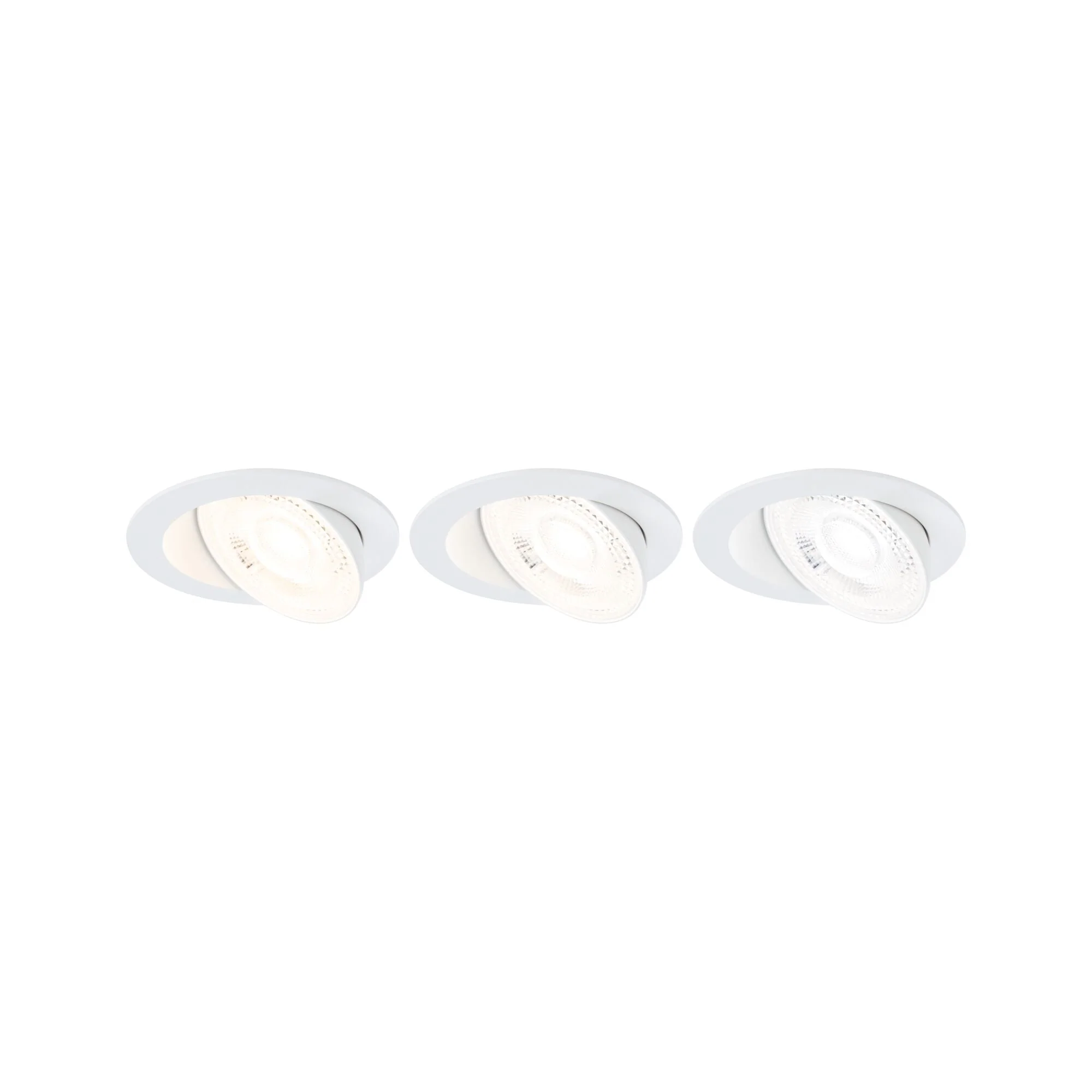LED Einbauleuchte Aumus 3er-Set rund 105mm 90° 3x5W 3x700lm 230V dimmbar 2700 - 6500K Weiß - Image 7