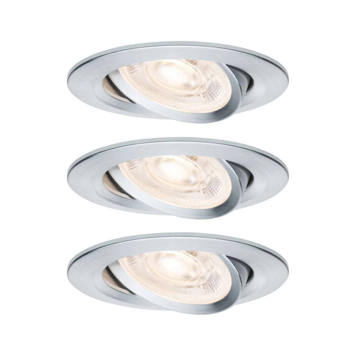 LED Einbauleuchte Nova GU10 Flat schwenkbar 3x4,9W 3x550lm 230V 2700 Kelvin