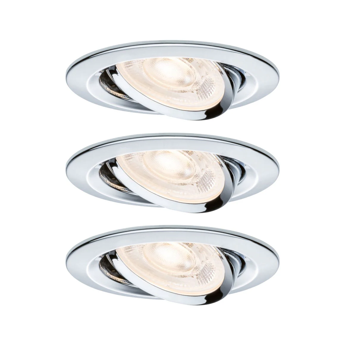 LED Einbauleuchte Nova GU10 Flat schwenkbar 3x4,9W 3x550lm 230V 2700 Kelvin - Image 2