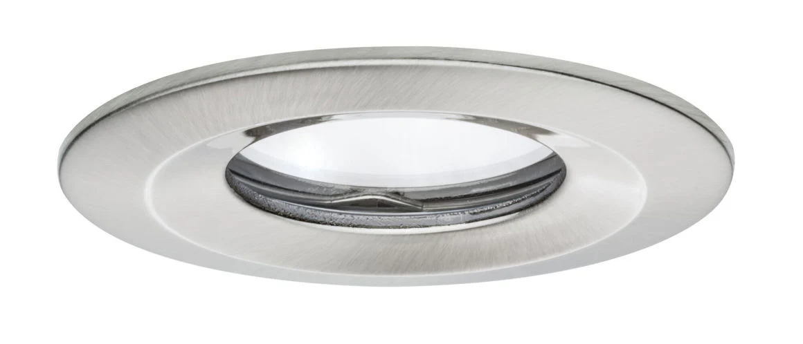 LED Einbauleuchte Nova Plus Coin starr IP65 rund 78mm Coin 6W 470lm 230V dimmbar 2700K Eisen gebürstet Deckeneinbauleuchte - Image 5