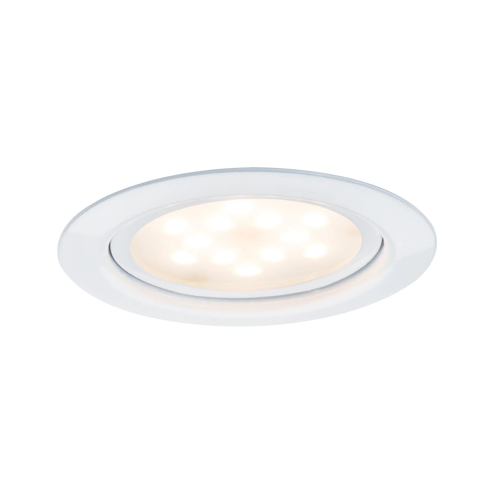 LED Möbeleinbauleuchten Micro Line 3er-Set rund 65mm 3x4,5W 3x300lm 230V 2700K Weiß - Image 4