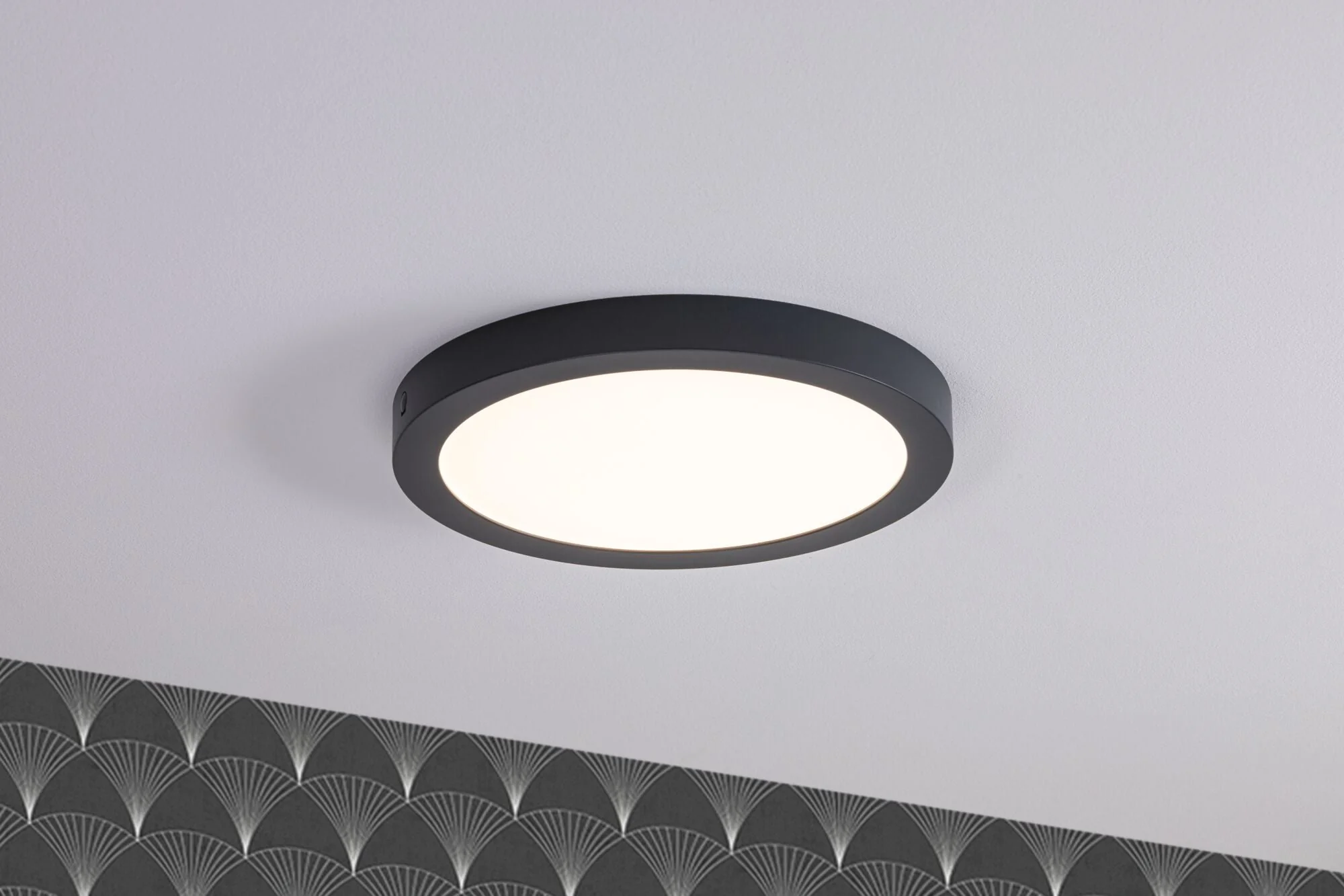 LED Panel Abia rund 300mm 22W 2200lm 2700K Dunkelgrau - Image 3