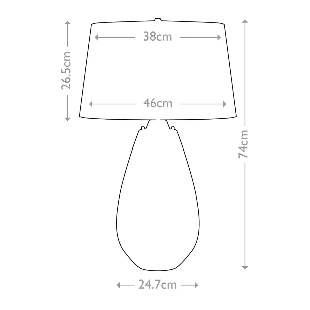 Lena, große pflaumenfarbene Tischlampe mit 2 Lichtern und cremefarbenem Schirm – pflaumenfarbenes Glas/cremefarbener Schirm - Image 6