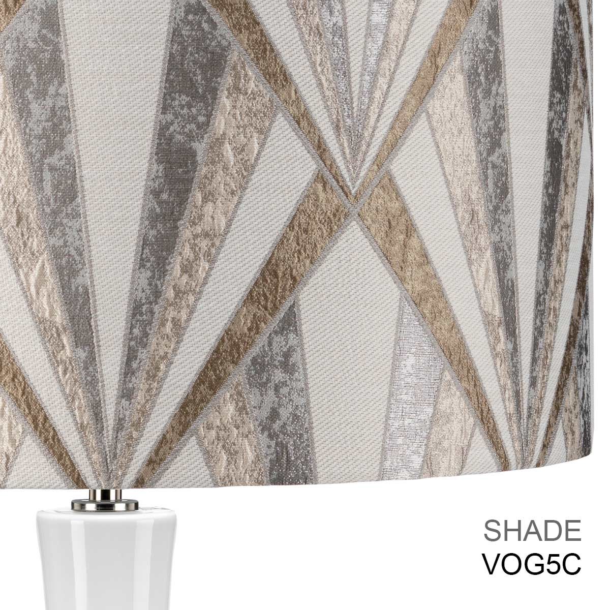 Milo 1-flammige Tischlampe - Poliertes Nickel, Weiß, Rosa - Image 8