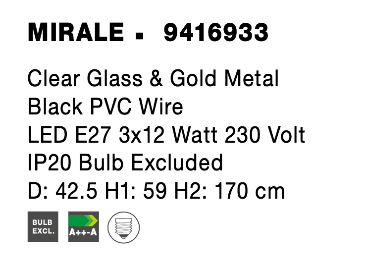 MIRALE Pendelleuchte  4250 mm dimmbar - Image 4
