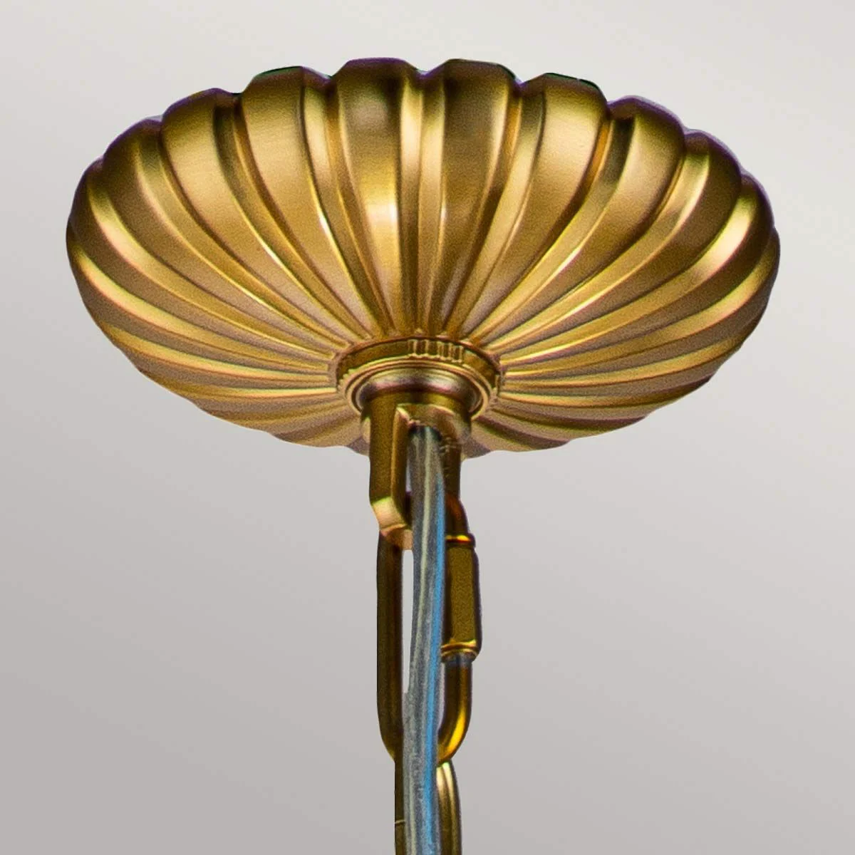 Pendelleuchter Adams mit 4 Lichtern, brüniertes Messing - Image 3