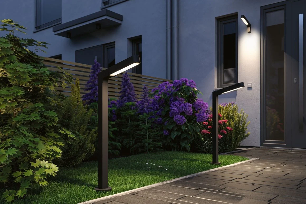 Plug & Shine LED Pollerleuchte Ito Vertikale Ausrichtung IP65 3000K 6W Anthrazit - Image 4