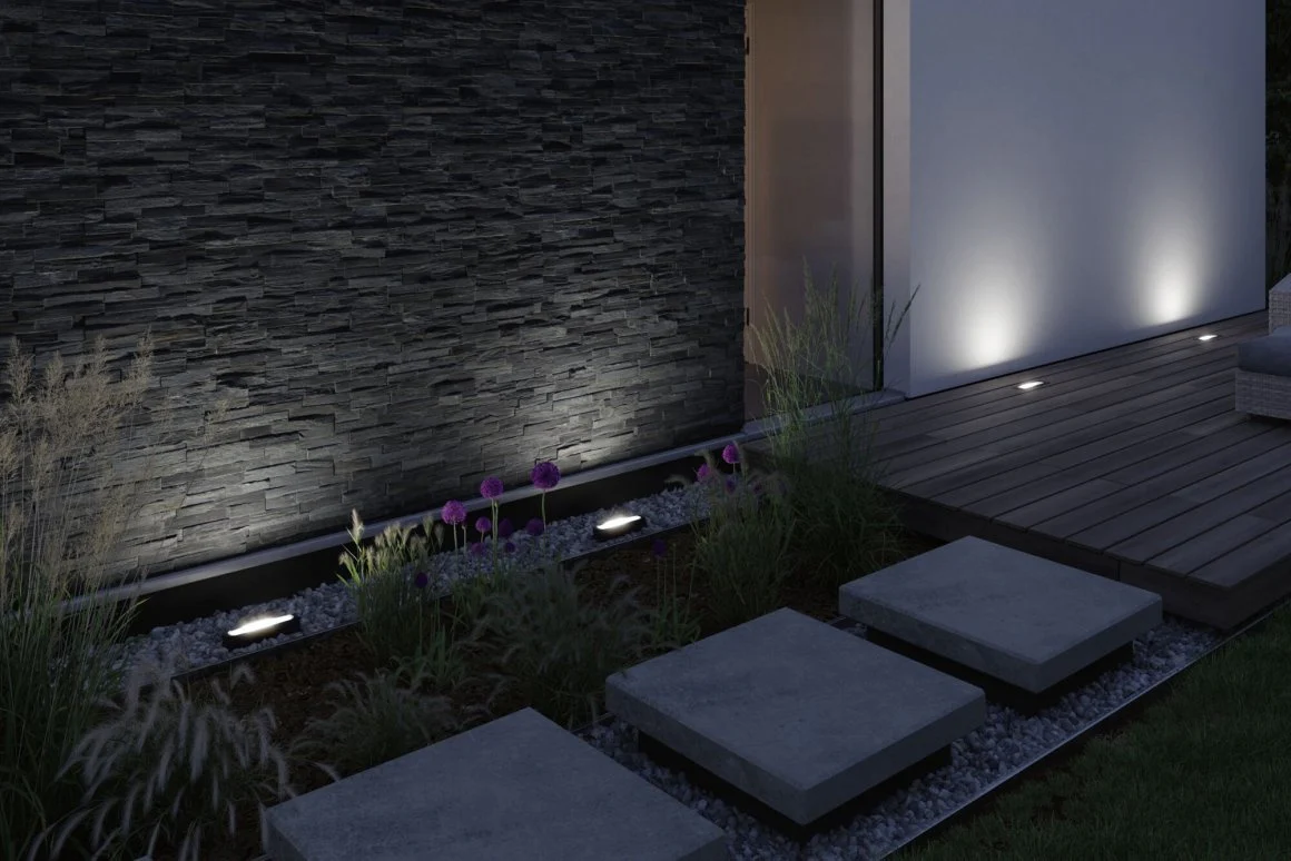 Plug & Shine LED Wandfluter Ito  IP67 3000K 6,1W Anthrazit - Image 2