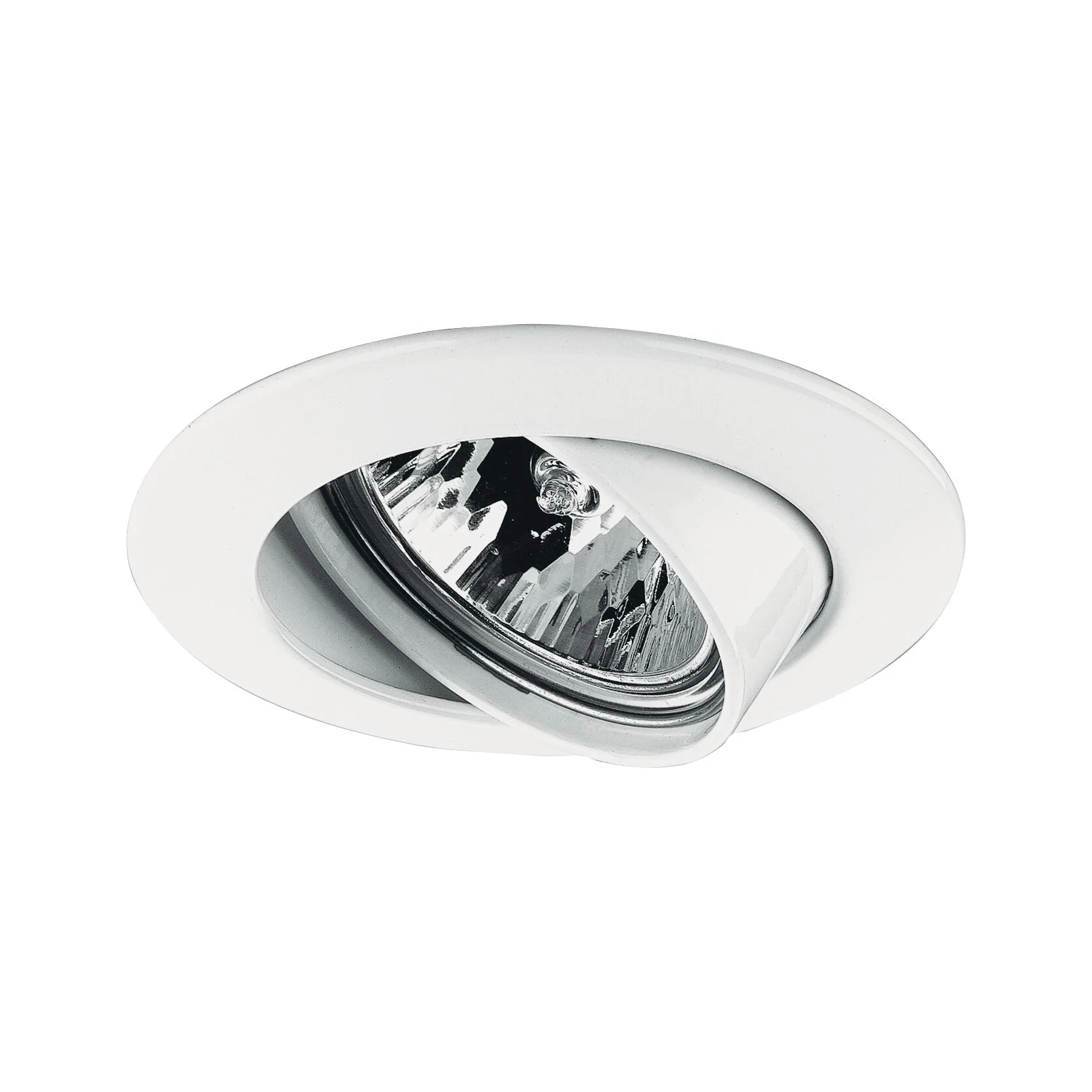 Premium Einbauleuchte schwenkbar rund 83mm 30° GU5,3 max. 50W 230/12V dimmbar Weiß