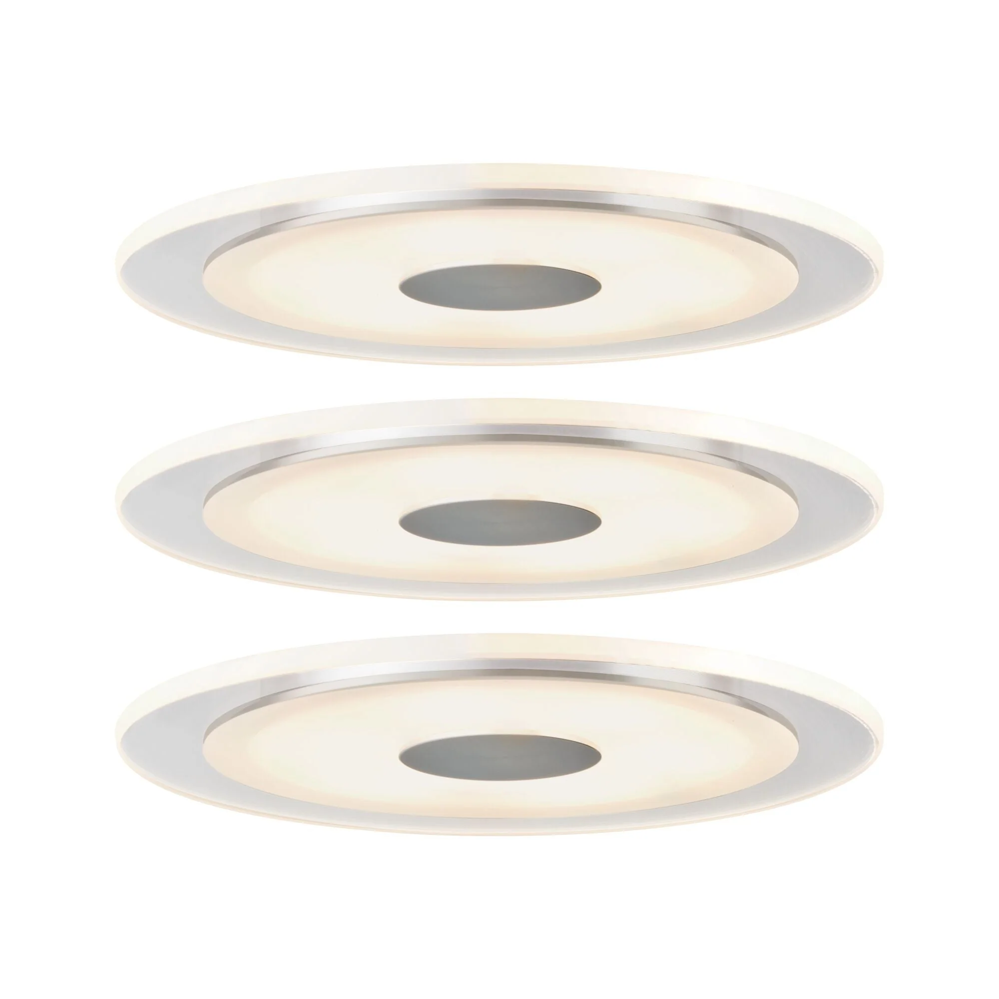 Premium Whirl Basisset rund 150mm 3x6,9W 3x450lm 230V 3000K Alu gedreht/Satin