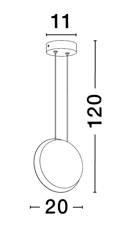 SHELL Pendelleuchte 7 Watt 200 mm 3000 Kelvin - Image 3