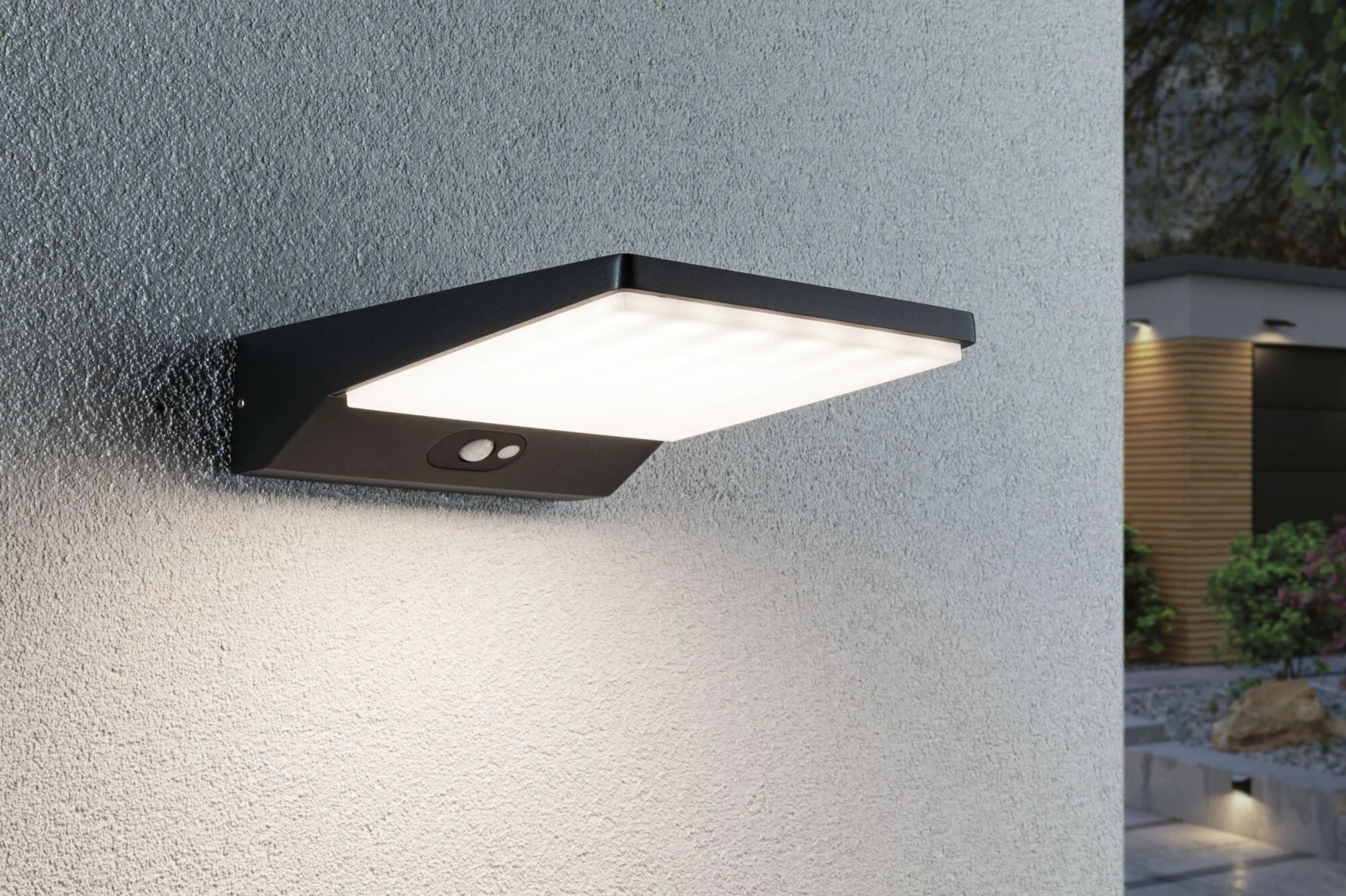 Solar Ronas Bewegungsmelder IP44 3000K 320lm Dunkelgrau - Image 4