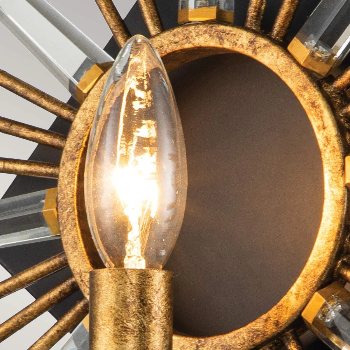 Sun King 1-flammige Wandleuchte - Blattgold - Image 3