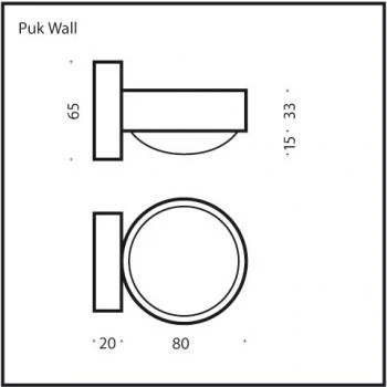 PUK WALL Mini LED-Retrofit Wandlampe - Image 5