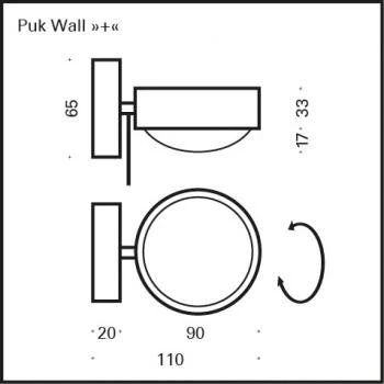 PUK WALL >> + << LED Wandlampe - Image 5