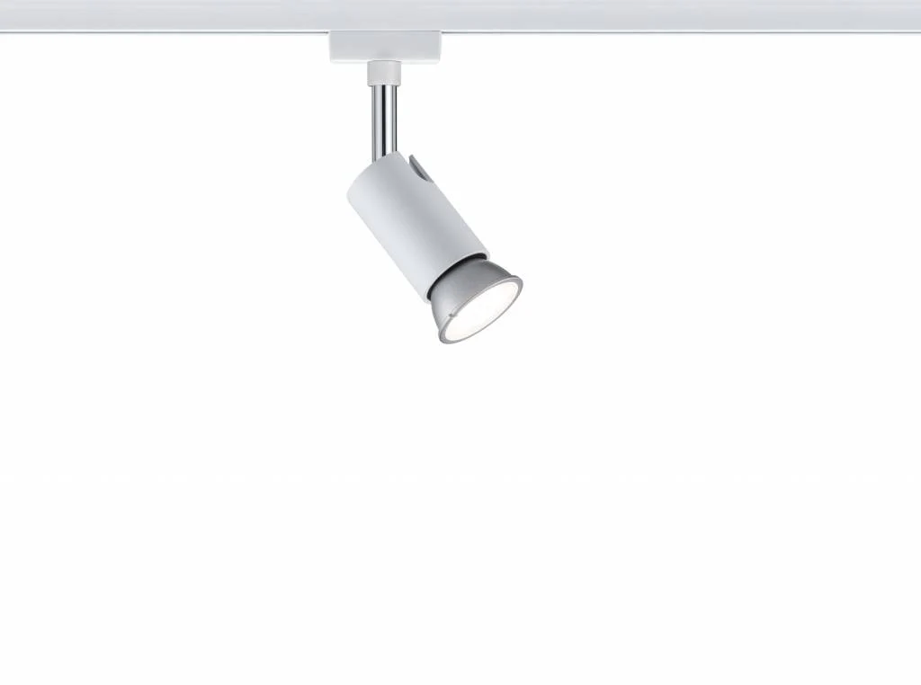 URail System Spot Pure I max. 1x10W GU10 Weiß/Chrom 230V Metall - Image 2