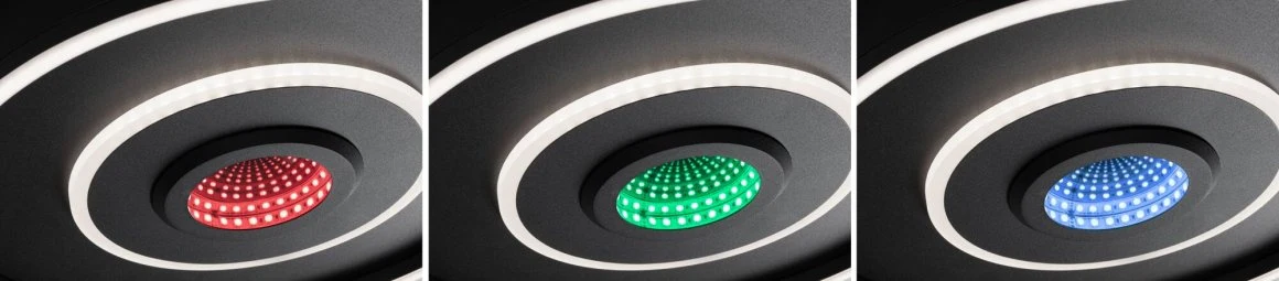 Spaceglow Four LED 3D RGB  TunW 20+3W Sz Deckenaufbauleuchte - Image 3